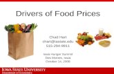 Department of Economics Drivers of Food Prices Chad Hart chart@iastate.edu 515-294-9911 Iowa Hunger Summit Des Moines, Iowa October 14, 2008.