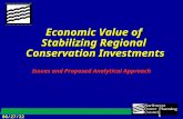 12/17/2015 1 1 Economic Value of Stabilizing Regional Conservation Investments Issues and Proposed Analytical Approach.