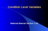 Condition Level Variables National Manual Version 1.55.
