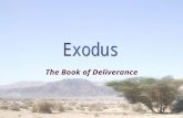 The Book of Deliverance. GenesisExodus Begins with all of the Israelites in view Eventually focuses upon one man ― Abraham & his family Eventually focuses.