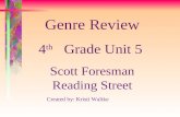 Created by: Kristi Waltke Genre Review 4 th Grade Unit 5 Scott Foresman Reading Street.