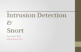 Intrusion Detection & Snort Dan Fleck, PhD dfleck@gmu.edu.