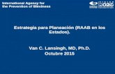 Estrategia para Planeación (RAAB en los Estados). Van C. Lansingh, MD, Ph.D. Octubre 2015 20.