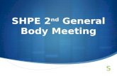 SHPE 2 nd General Body Meeting. Agenda  Monday Events  Career Fair  USAA Internships for CS,CE  HENAAC Conference  SHPE Membership Registration