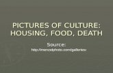 PICTURES OF CULTURE: HOUSING, FOOD, DEATH Source: