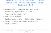June 11, 20031st Yamada Symposium, NDM 2003 Adam Para, Fermilab Neutrino Oscillation Studies with the Fermilab NuMI beam: Episode III Historical Introduction: