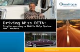 Driving Miss DITA: Single-sourcing a Mobile Help System for Truckers.