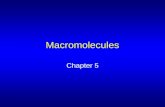 Macromolecules Chapter 5 All are polymers Monomer – subunit of polymer Macromolecule – large organic polymer Those found in living systems: Carbohydrates.