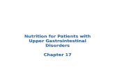 Nutrition for Patients with Upper Gastrointestinal Disorders Chapter 17.