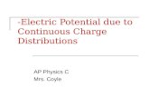 -Electric Potential due to Continuous Charge Distributions AP Physics C Mrs. Coyle.