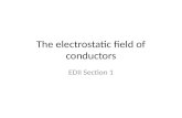 The electrostatic field of conductors EDII Section 1.