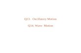 Q13.Oscillatory Motion Q14. Wave Motion. 1.Two identical undamped oscillators have the same amplitude of oscillation only if they are started with the.
