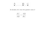 B divides AC into the golden ratio if. Are these definitions equivalent?