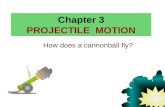 Chapter 3 PROJECTILE MOTION How does a cannonball fly?