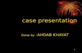 1 case presentation Done by :AHDAB KHAYAT. 2 Myocardial infarction  Cellular death or necrosis of cardiac muscle and surrounding tissue secondary to.