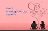 Unit 3 Marriage Across Nations Unit 3 Marriage Across Nations.