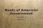 Roots of American Government Chapter 4 Section 2 Chapter 4 Section 2.