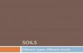 SOILS Different types, different results. What is soil?  Soil is the top layer of the earth’s crust that contains rock, minerals, organic material (dead.