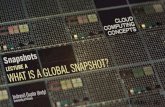 Cloud Computing Concepts Indranil Gupta (Indy) Topic: Snapshots Lecture A: What is a Global Snapshot? All slides © IG.