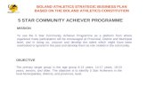 BOLAND ATHLETICS STRATEGIC BUSINESS PLAN BASED ON THE BOLAND ATHLETICS CONSTITUTION MISSION To use the 5 Star Community Achiever Programme as a platform.
