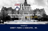 Postdoctoral Insurance Plan GARNETT-POWERS & ASSOCIATES, INC. Presented by Open Enrollment | Plan Year 2016 November 16th through November 27th.
