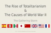 The Rise of Totalitarianism & The Causes of World War II The Gathering Storm Unit IV – The Rise of Totalitarianism & the Causes of World War II.