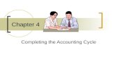 Chapter 4 Completing the Accounting Cycle.  Prepare the Income Statement. Prepare the Financial Statements A work sheet does not substitute for financial.