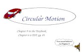 Circular Motion Chapter 9 in the Textbook Chapter 6 is PSE pg. 81.