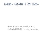 Agust Alfred Snaebjornsson, MSc. In Global security From the Defence Academy of the U.K.