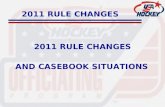2011 RULE CHANGES AND CASEBOOK SITUATIONS. RULE 402 MINOR PENALTIES (Note) (Except for Adults) Affiliates or governing bodies are authorized to reduce.
