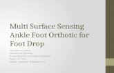 Multi Surface Sensing Ankle Foot Orthotic for Foot Drop Christopher R. Sullivan Mechanical Engineering Student Research & innovation Symposium August 12.