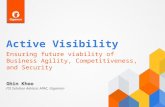 Active Visibility Ensuring future viability of Business Agility, Competitiveness, and Security FSI Solution Advisor, APAC, Gigamon Ghin Khoo.