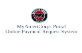 MyAmeriCorps Portal Online Payment Request System.