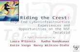 Riding the Crest: High-End Cyberinfrastructure Experiences and Opportunities on the NSF TeraGrid A Panel Presentation by Laura M c GinnisRadha Nandkumar.
