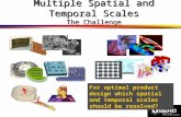 Multiple Spatial and Temporal Scales The Challenge For optimal product design which spatial and temporal scales should be resolved?