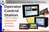 HORNERAPGHORNERAPG HORNERAPGHORNERAPG  20 Years of Innovation Operator Control Station Workshop Operator Control Station “All in One” Integrated.