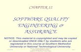 January 20, 2000 CSE 7315 - SW Project Management / Chapter 12 – Software Quality Engineering & Assurance Copyright © 1995-2000, Dennis J. Frailey, All.