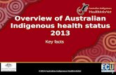 ©2014 Australian Indigenous HealthInfoNet 1 Key facts Overview of Australian Indigenous health status 2013.