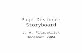 Page Designer Storyboard J. A. Fitzpatrick December 2004.