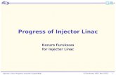 K.Furukawa, KEK, Nov.2015. Injector Linac Progress towards SuperKEKB Progress of Injector Linac Kazuro Furukawa for Injector Linac 1.