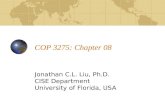 COP 3275: Chapter 08 Jonathan C.L. Liu, Ph.D. CISE Department University of Florida, USA.