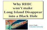 Why RHIC won’t make Long Island Disappear into a Black Hole James Nagle Columbia University.