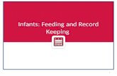 Infants: Feeding and Record Keeping 1. Documentation Overview Infant Food and Formula Notification Form Feeding Records – Infant menus – Individual feeding.