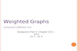 Weighted Graphs Computing 2 COMP1927 15s1 Sedgewick Part 5: Chapter 20.1 -20.4 21.1 - 21.3.