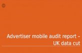 Advertiser mobile audit report – UK data cut. Methodology Nine participating IABs (see slide 3) reviewed two advertiser sectors, automotive and retail,