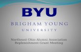 Northeast Ohio Alumni Association Replenishment Grant Meeting.