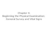 Chapter 4: Beginning the Physical Examination: General Survey and Vital Signs.