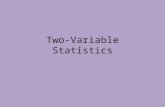 Two-Variable Statistics. Desired Outcomes By the end of this unit, participants will... have a quick overview of Unit 8: Two-Variable Statistics. know.