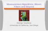 Measurement Algorithms: Bloom Filters and Beyond George Varghese University of California, San Diego.