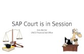SAP Court is in Session Amy Berrier UNCG Financial Aid Office.